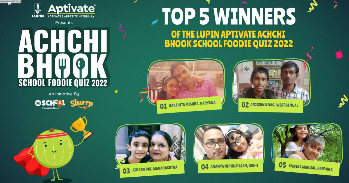 Meet the top 5 champions of Lupin Aptivate Achchi Bhook School Foodie Quiz 2022